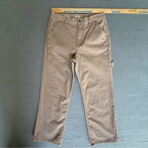 A.n.a.‎ Highest rise vintage straight leg Tan carpenter Pants size 10